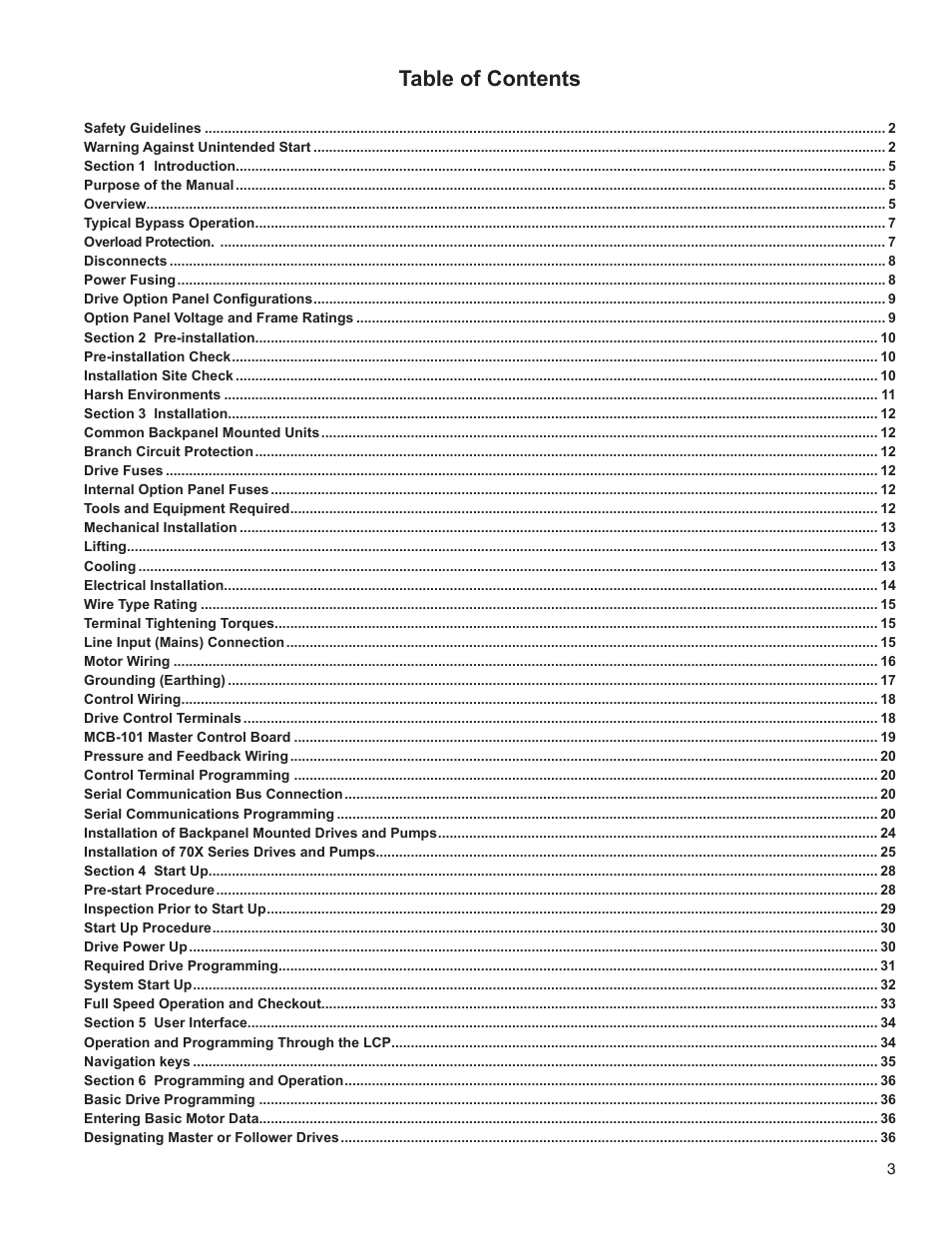Bell & Gossett 176R0649C Technologic 502 Series Pump Controller User Manual | Page 3 / 74