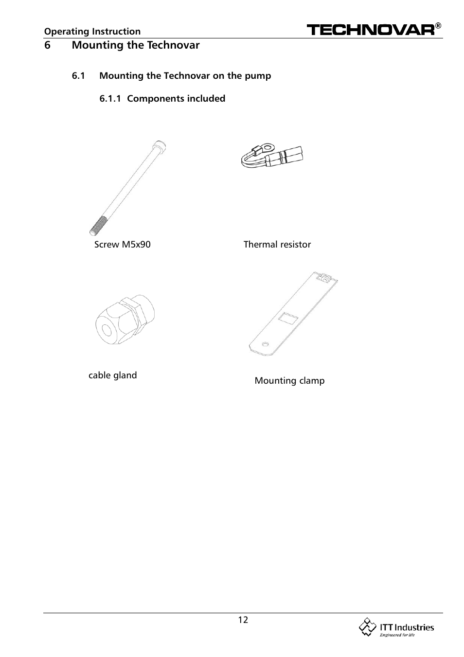 Bell & Gossett 193 TECHNOVAR VARIABLE SPEED PUMP CONTROLLER AND INTEGRATED AJUSTABLE FREQUENCY DRIVE User Manual | Page 12 / 78