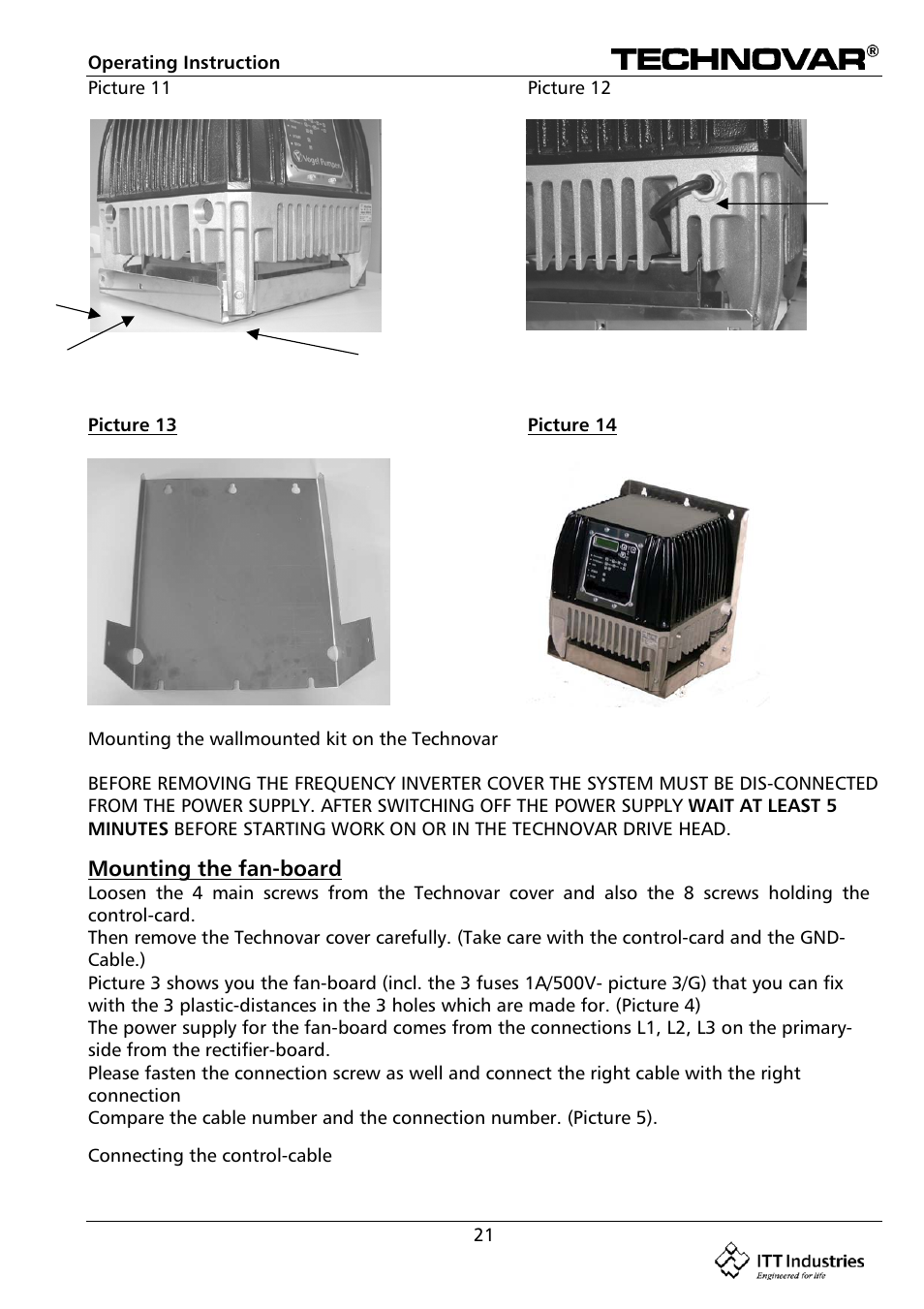 Bell & Gossett 193 TECHNOVAR VARIABLE SPEED PUMP CONTROLLER AND INTEGRATED AJUSTABLE FREQUENCY DRIVE User Manual | Page 21 / 78