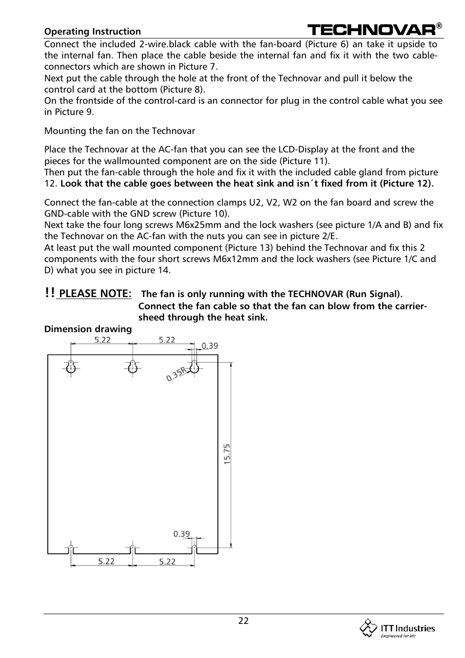 Bell & Gossett 193 TECHNOVAR VARIABLE SPEED PUMP CONTROLLER AND INTEGRATED AJUSTABLE FREQUENCY DRIVE User Manual | Page 22 / 78
