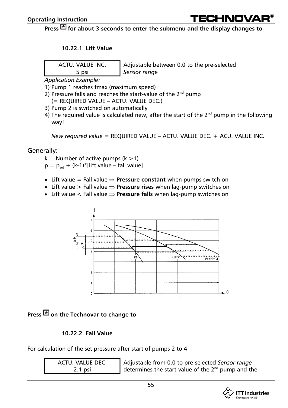 Generally | Bell & Gossett 193 TECHNOVAR VARIABLE SPEED PUMP CONTROLLER AND INTEGRATED AJUSTABLE FREQUENCY DRIVE User Manual | Page 55 / 78