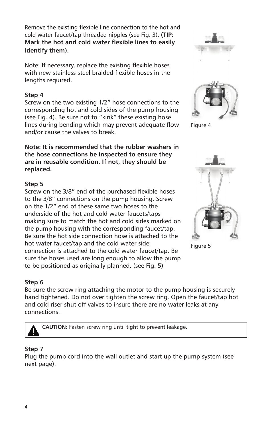 Bell & Gossett 6 71 075 111A Autocirc Instant Hot Water Pump Model ecocirc 23 5 ACT User Manual | Page 4 / 8