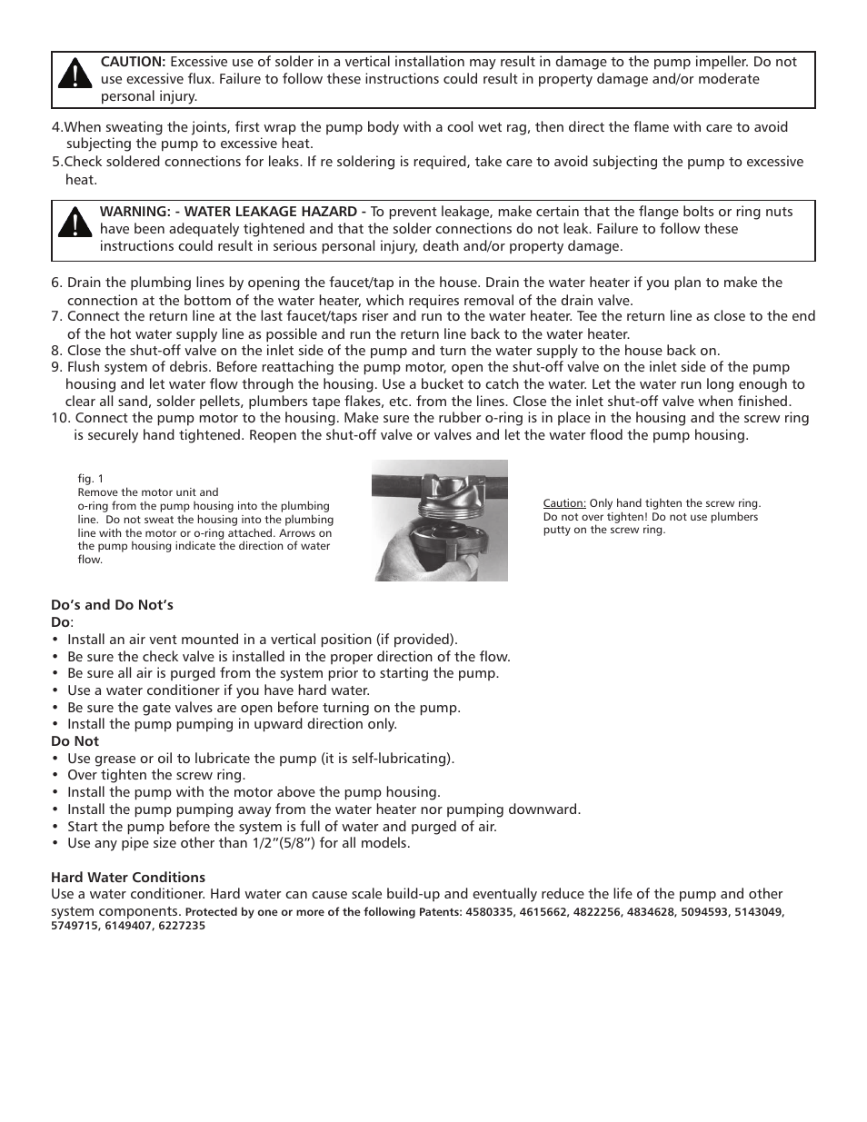 Bell & Gossett 6 71 075 114A Series e3 SC Solar Circulators User Manual | Page 4 / 6