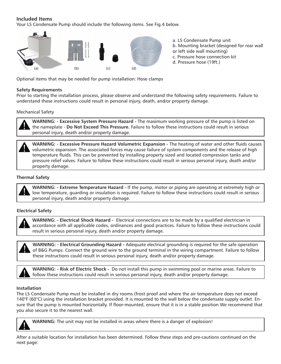 Bell & Gossett 6 71 075 115A LS Condensate Removal Pump User Manual | Page 3 / 6