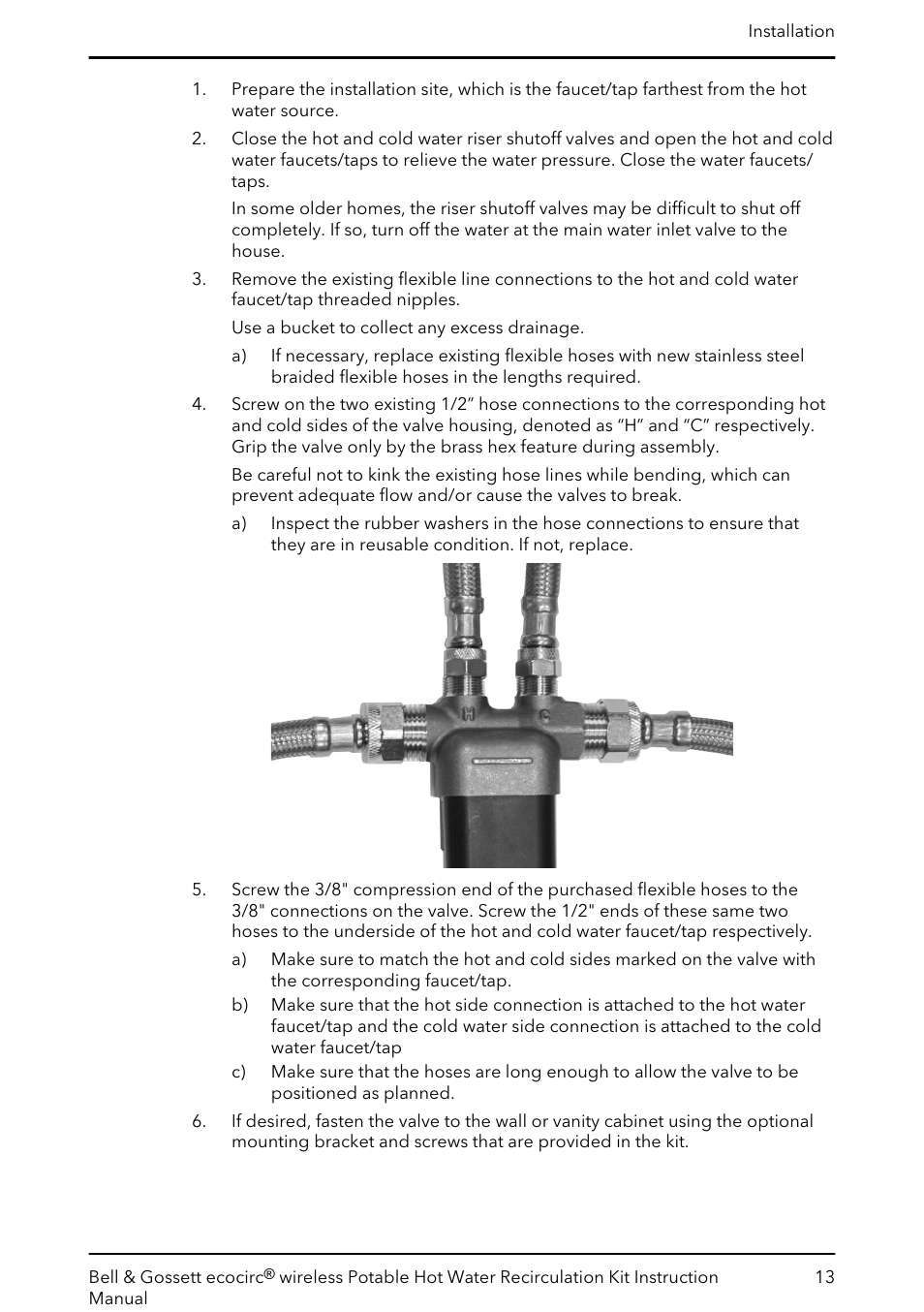 Bell & Gossett 6 71 075 141B ecocirc wireless Potable Hot Water Recirculation Kit User Manual | Page 15 / 28