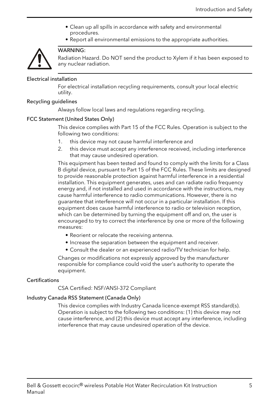 Bell & Gossett 6 71 075 141B ecocirc wireless Potable Hot Water Recirculation Kit User Manual | Page 7 / 28