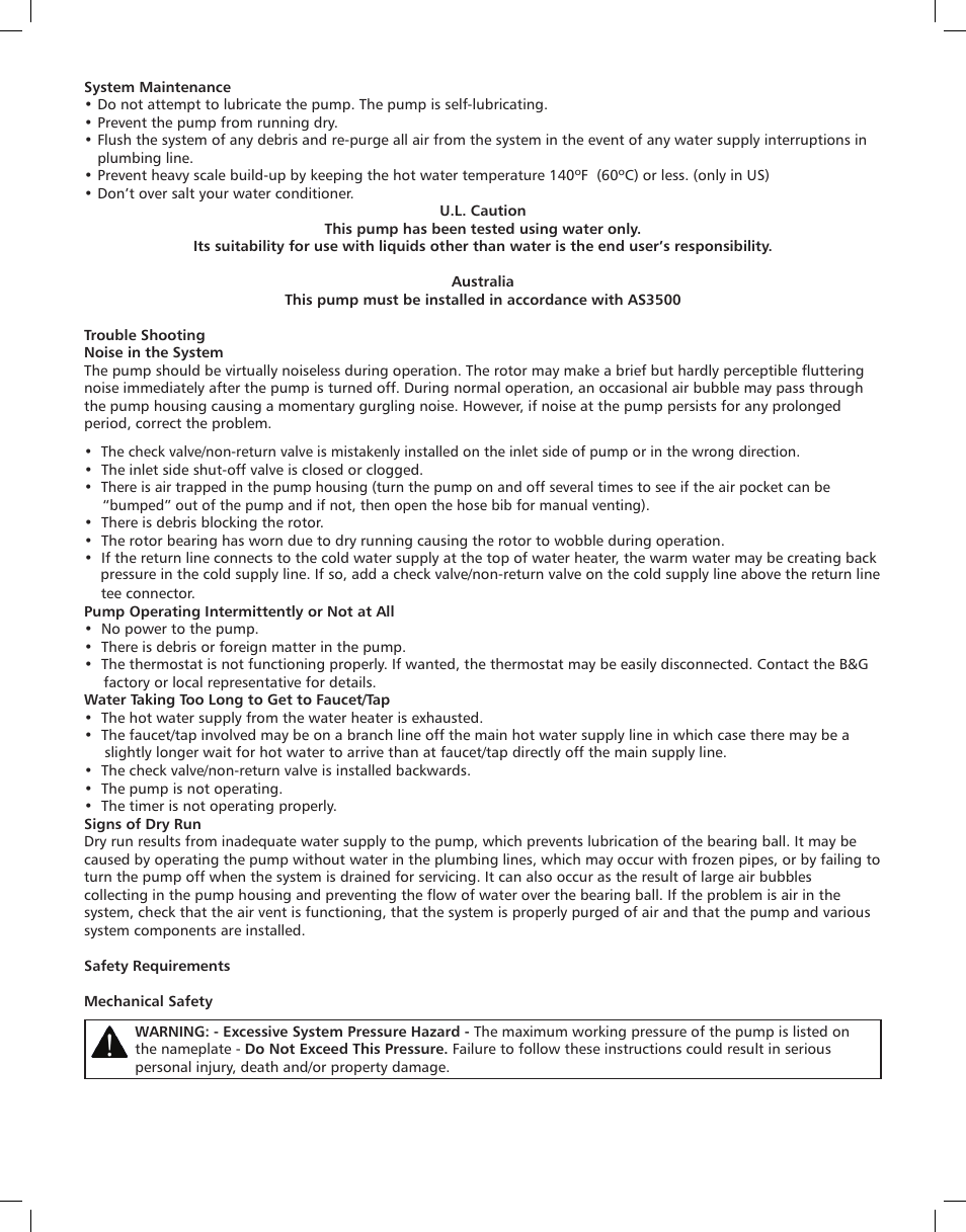 Bell & Gossett A 00 091 365A Series e3 4/e3 6 Instant Hot Water Recirculating Systems User Manual | Page 5 / 6