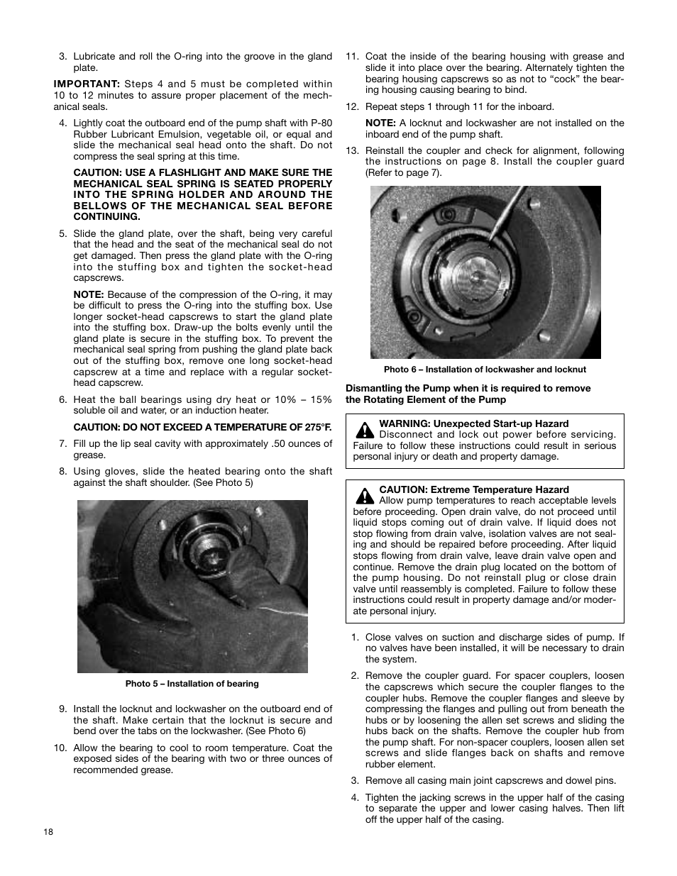 Xylem AC2008B Series HSC3 Base Mounted Centrifugal Pump User Manual | Page 18 / 22