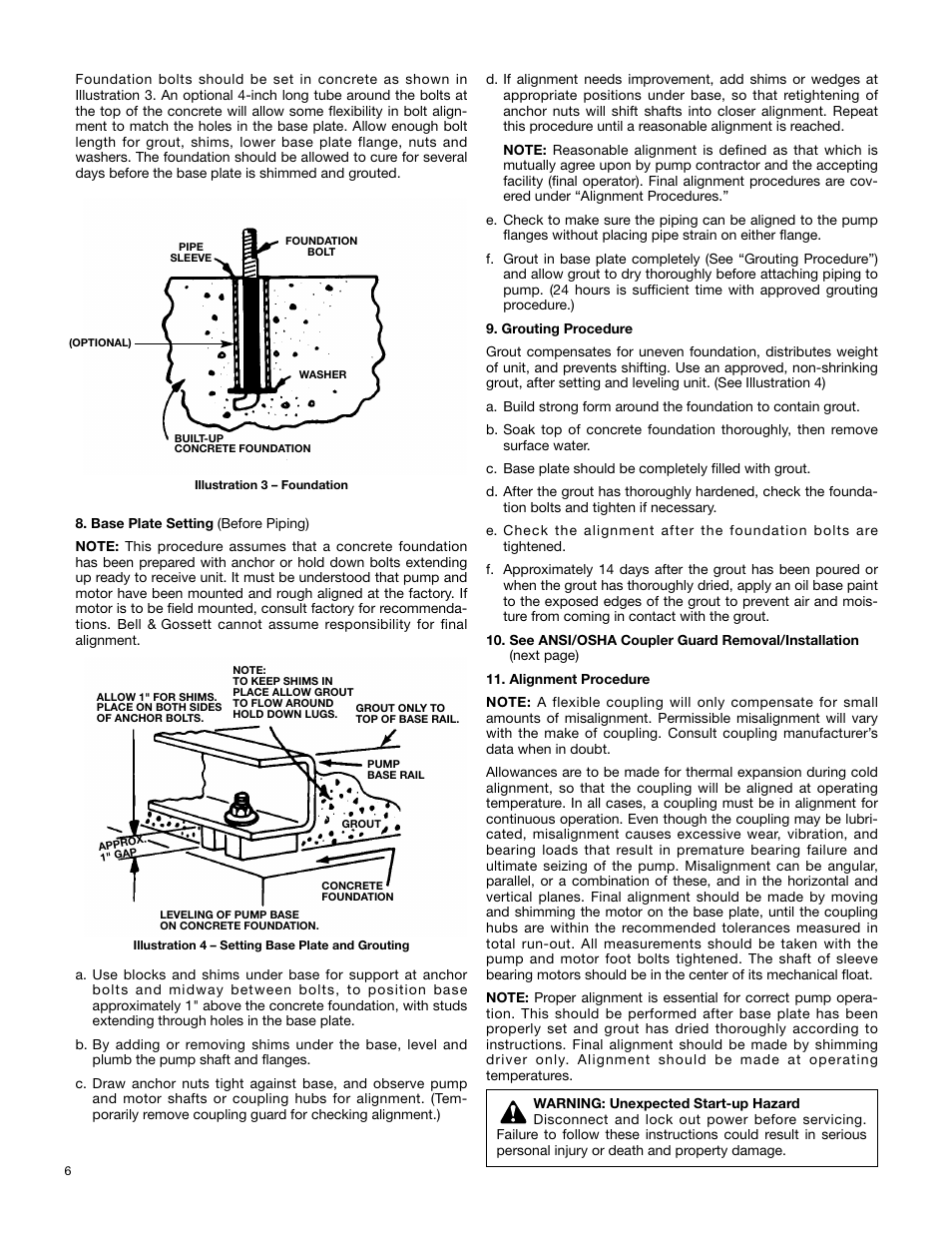 Xylem AC2008B Series HSC3 Base Mounted Centrifugal Pump User Manual | Page 6 / 22