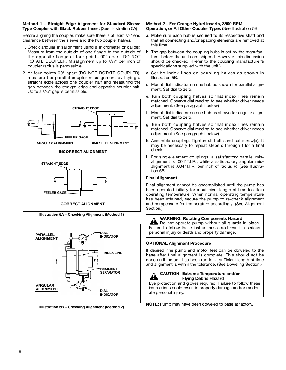 Xylem AC2008B Series HSC3 Base Mounted Centrifugal Pump User Manual | Page 8 / 22