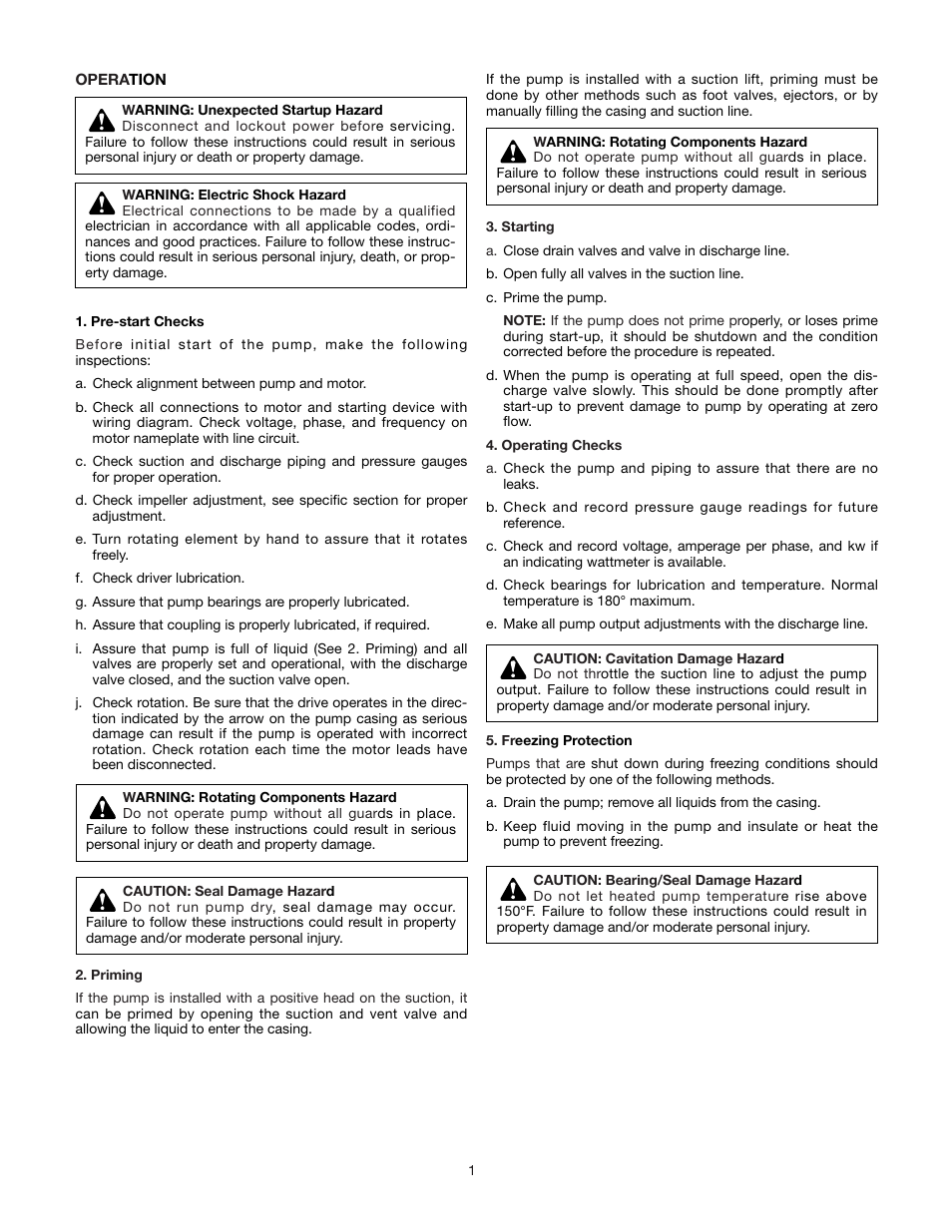 Xylem AC8584C Series HSCS Base Mounted Centrifugal Pumps User Manual | Page 12 / 31