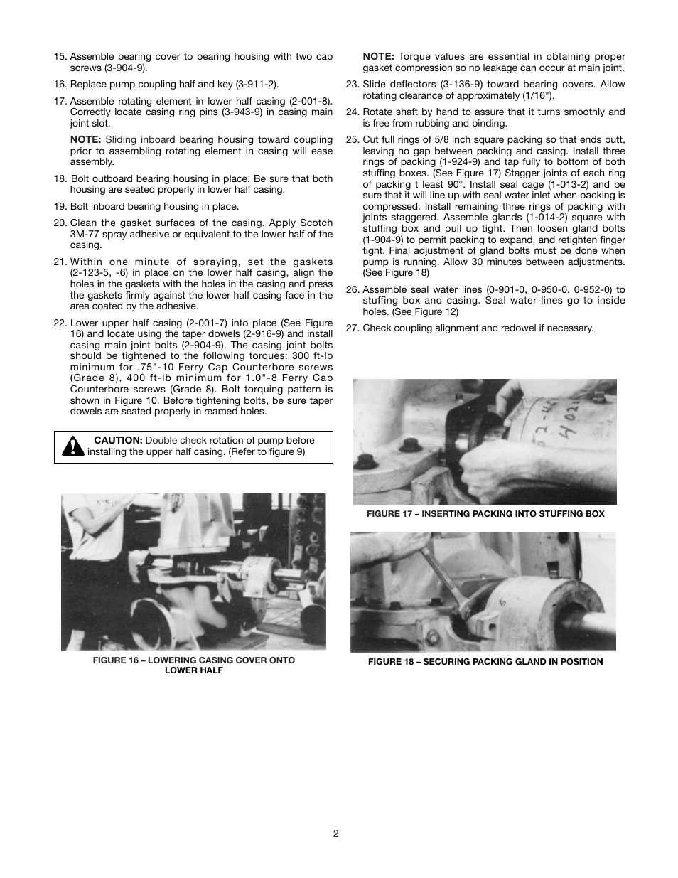Xylem AC8584C Series HSCS Base Mounted Centrifugal Pumps User Manual | Page 22 / 31
