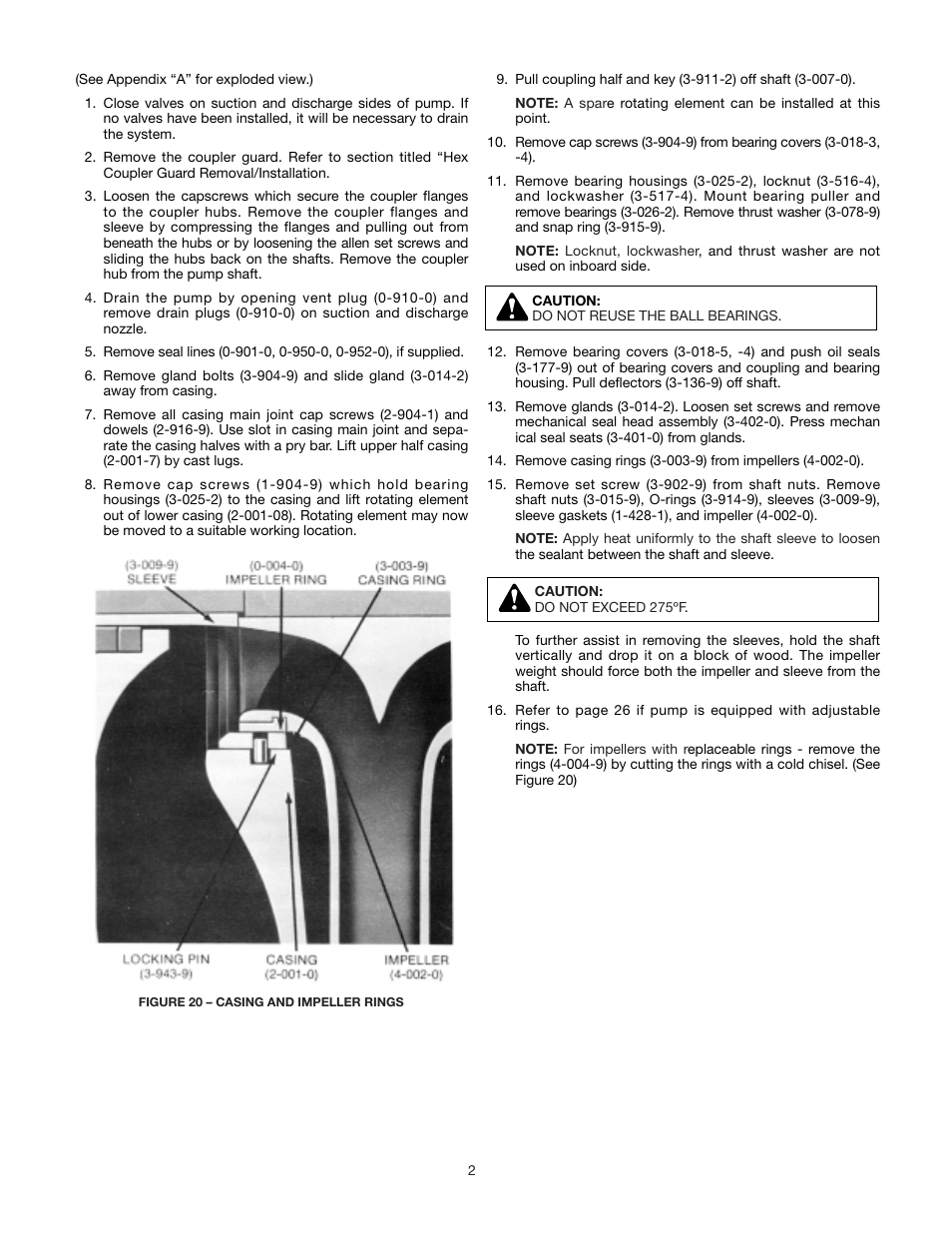 Xylem AC8584C Series HSCS Base Mounted Centrifugal Pumps User Manual | Page 24 / 31