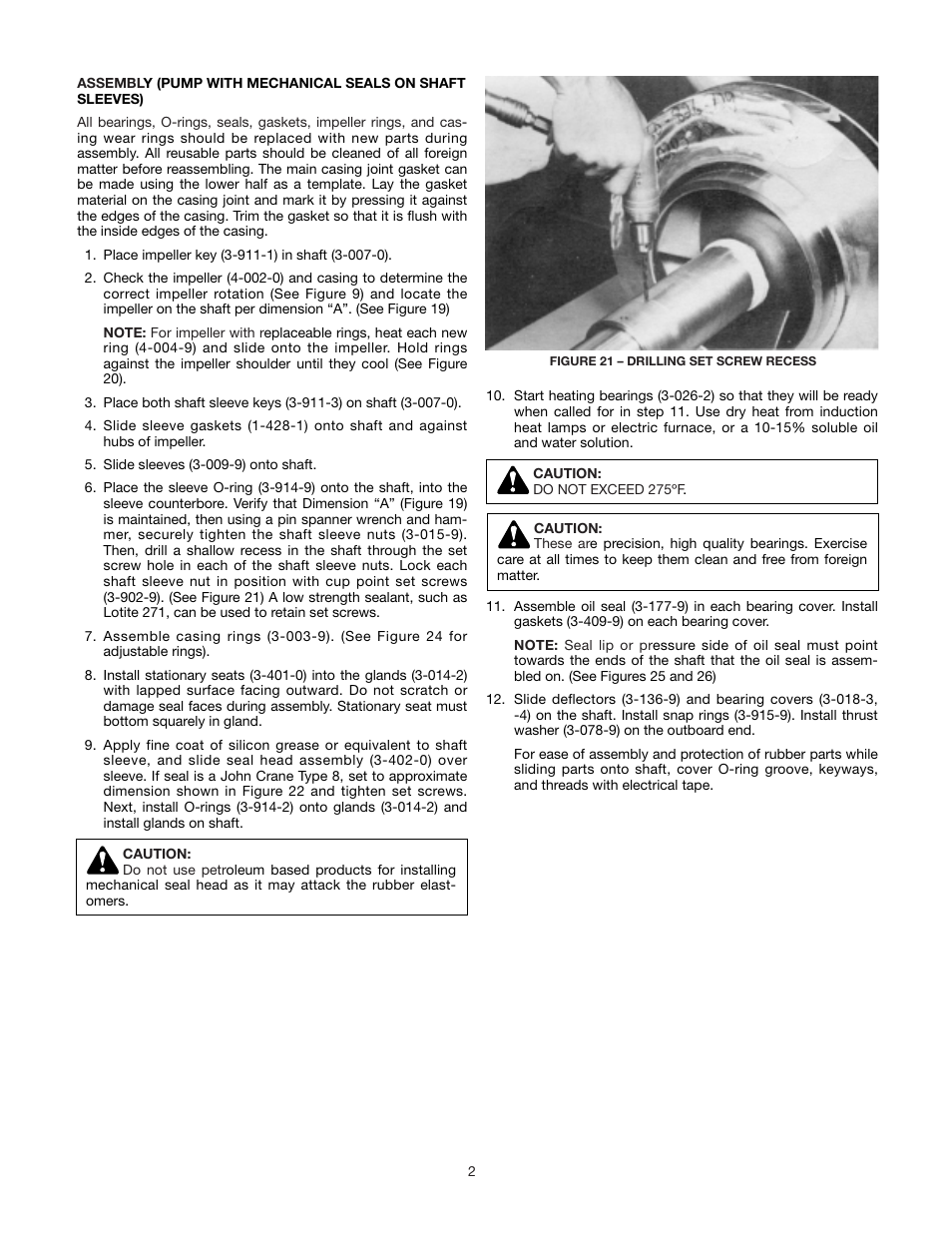 Xylem AC8584C Series HSCS Base Mounted Centrifugal Pumps User Manual | Page 25 / 31