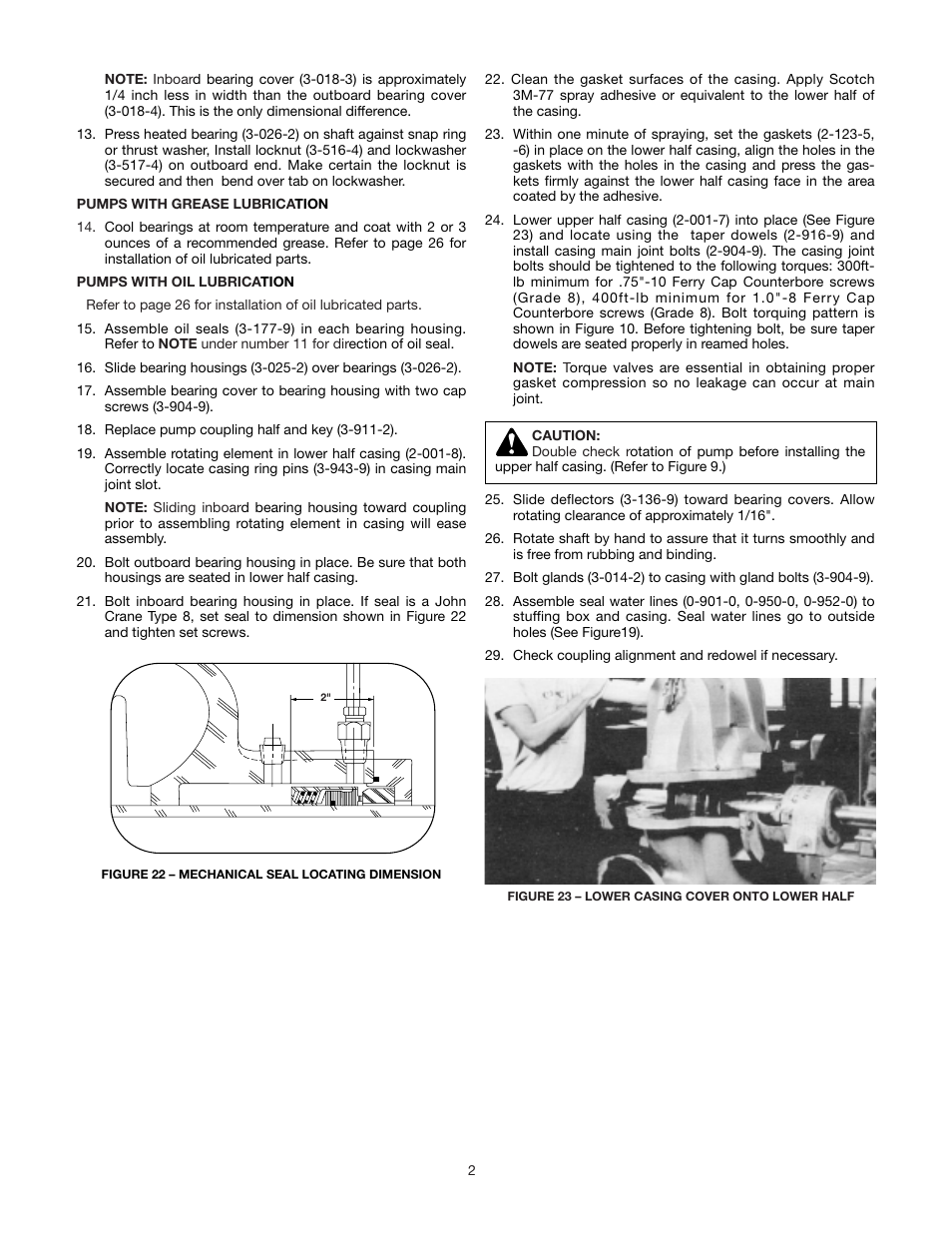 Xylem AC8584C Series HSCS Base Mounted Centrifugal Pumps User Manual | Page 26 / 31