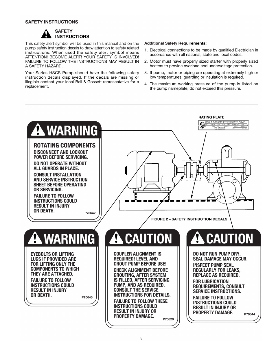 Xylem AC8584C Series HSCS Base Mounted Centrifugal Pumps User Manual | Page 3 / 31
