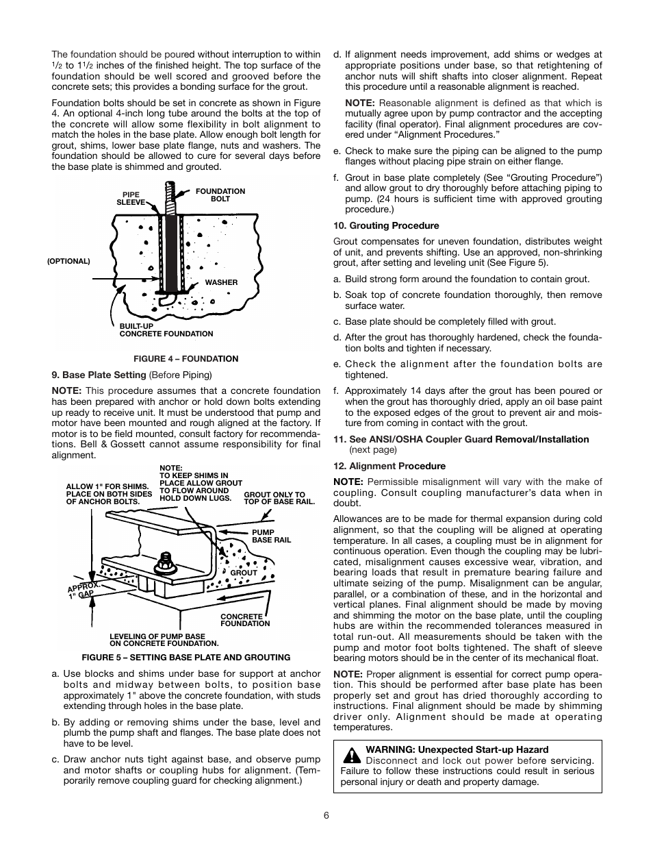 Xylem AC8584C Series HSCS Base Mounted Centrifugal Pumps User Manual | Page 6 / 31