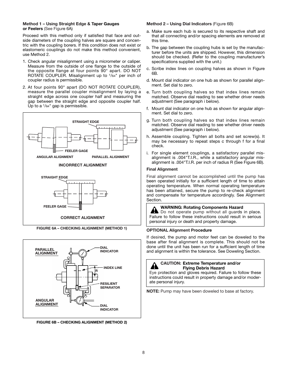 Xylem AC8584C Series HSCS Base Mounted Centrifugal Pumps User Manual | Page 8 / 31