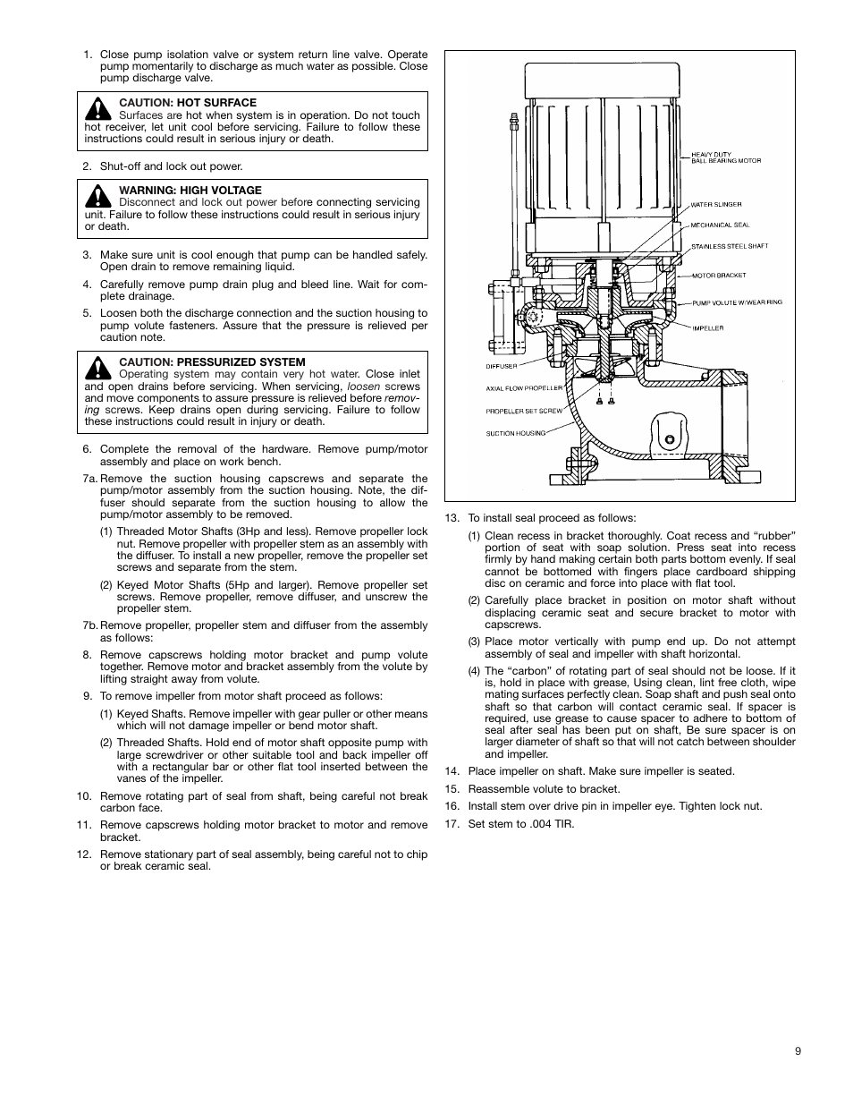 Bell & Gossett DN0137D Domestic Pump Vacuum & Boiler Feed Unit Series VCMD User Manual | Page 9 / 10