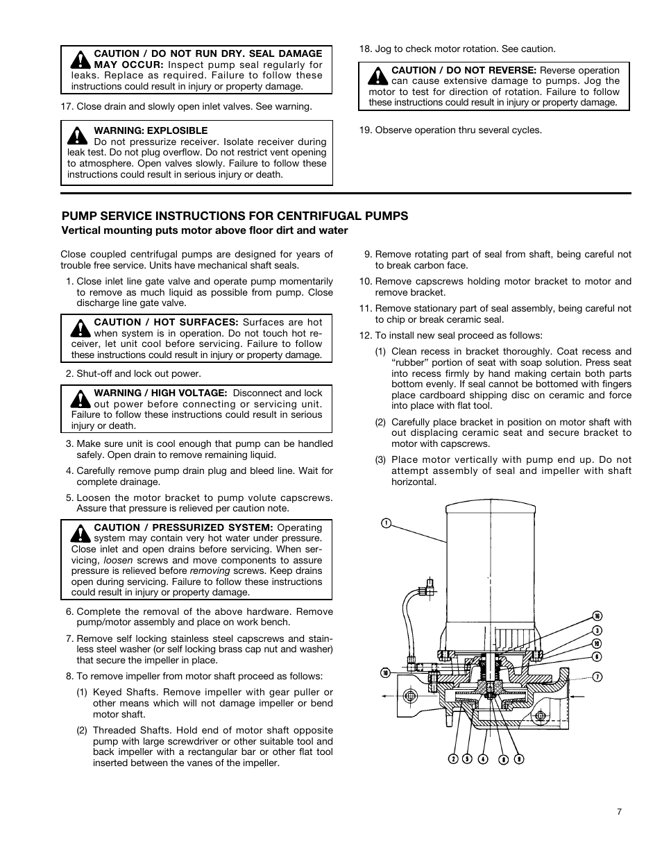 Bell & Gossett DN0162F HS Vented Boiler Feed Units Series HBF and VBF User Manual | Page 7 / 8
