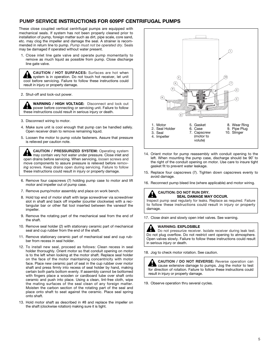 Bell & Gossett DN0412C HS Vented Boiler Feed Units Series HSM User Manual | Page 5 / 8