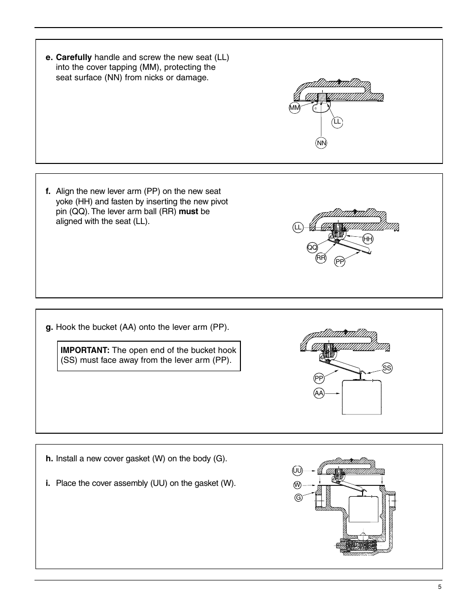 Bell & Gossett HS 213B Series B2 Inverted Bucket Steam Trap Service Parts User Manual | Page 5 / 12