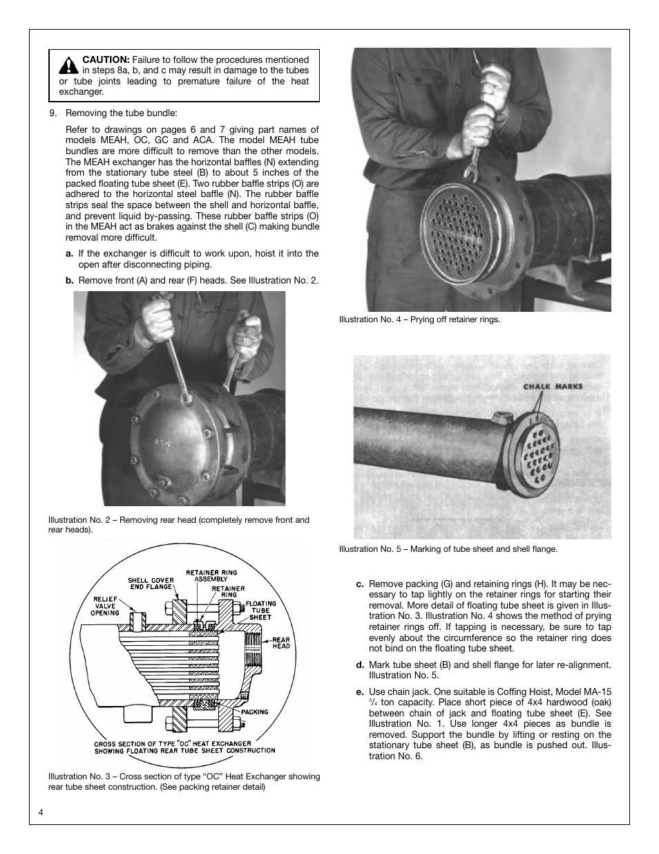 Bell & Gossett HT 205B SM Models ACA Straight Tube, Removable Bundle Heat Exchangers User Manual | Page 4 / 8