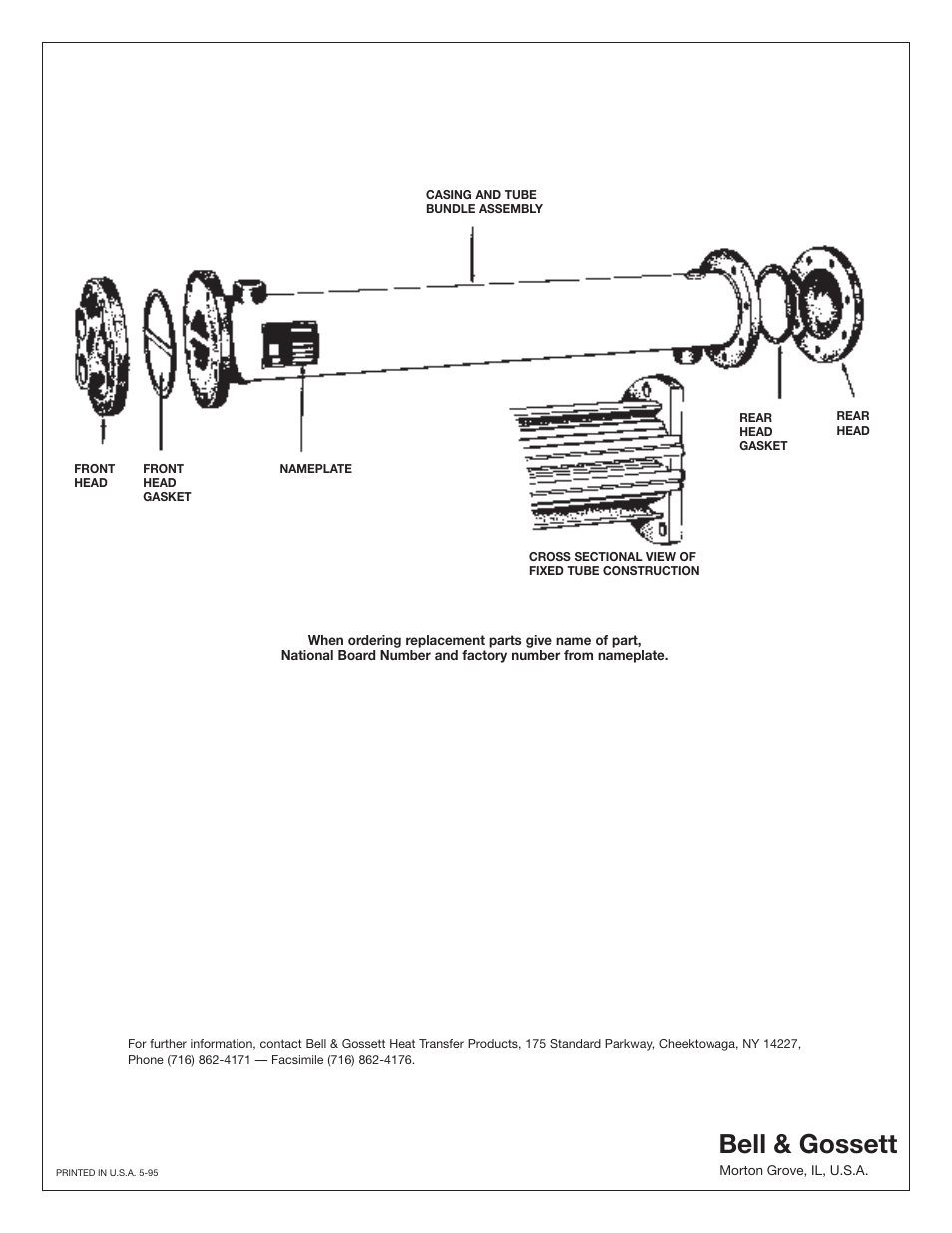 Bell & gossett | Bell & Gossett HT 320B SM Models “OE” Straight Tube, Fixed Tubesheet Heat Exchangers User Manual | Page 4 / 4