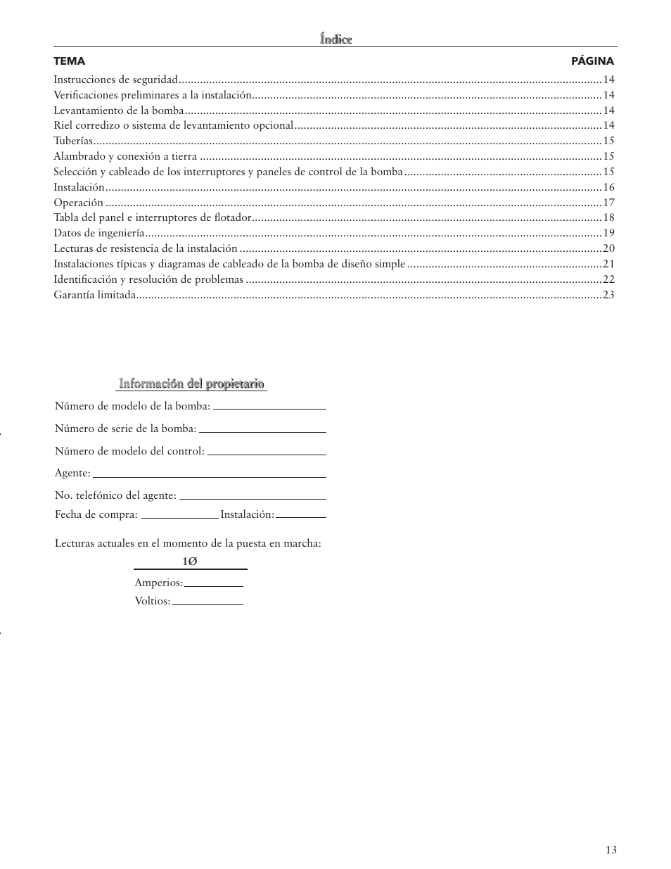 Bell & Gossett IM143 R02 Single Phase Sump, Effluent and Sewage User Manual | Page 13 / 36