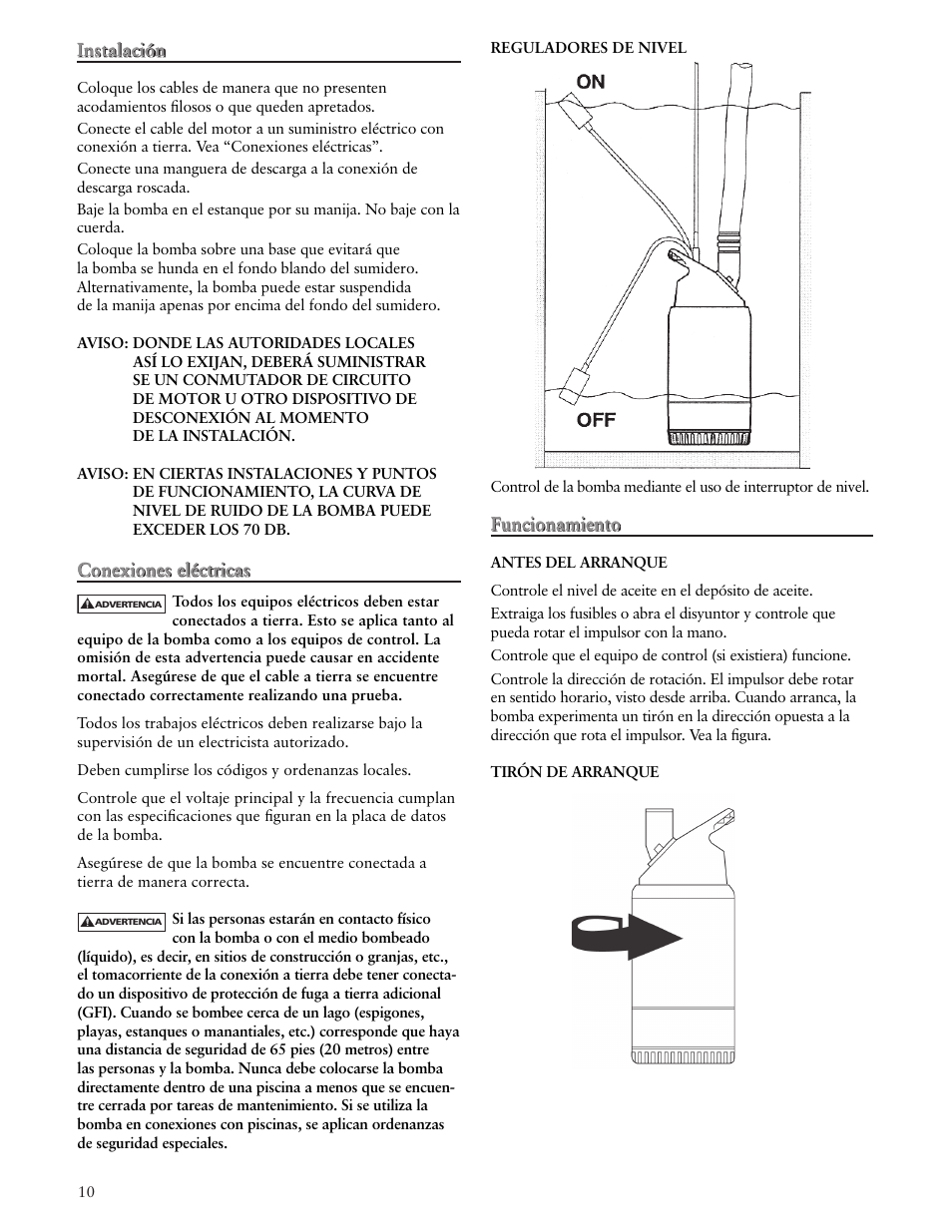 Bell & Gossett IM178 R02 Ditch Wizard Contractor Dewatering Pump User Manual | Page 10 / 20