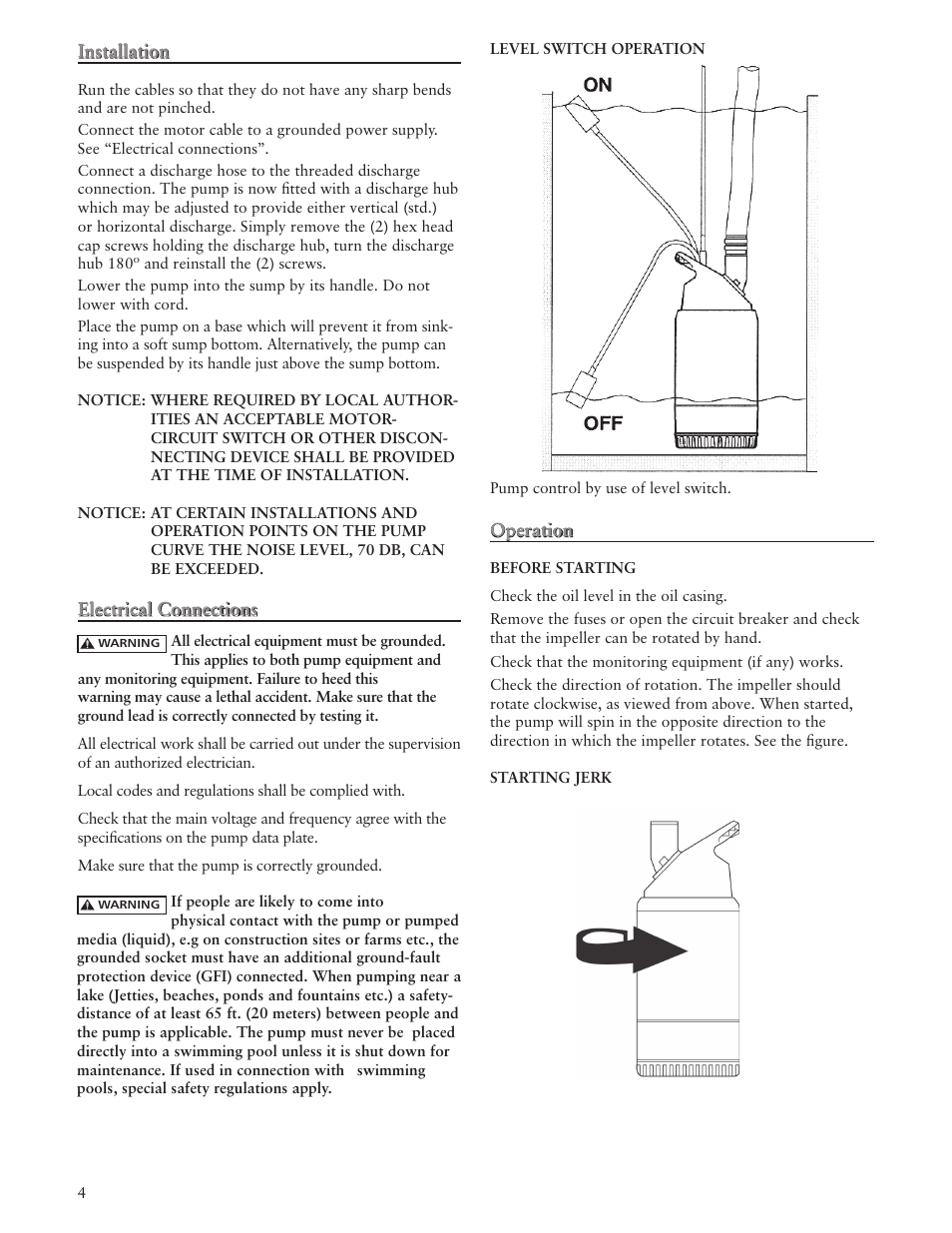 Bell & Gossett IM178 R02 Ditch Wizard Contractor Dewatering Pump User Manual | Page 4 / 20
