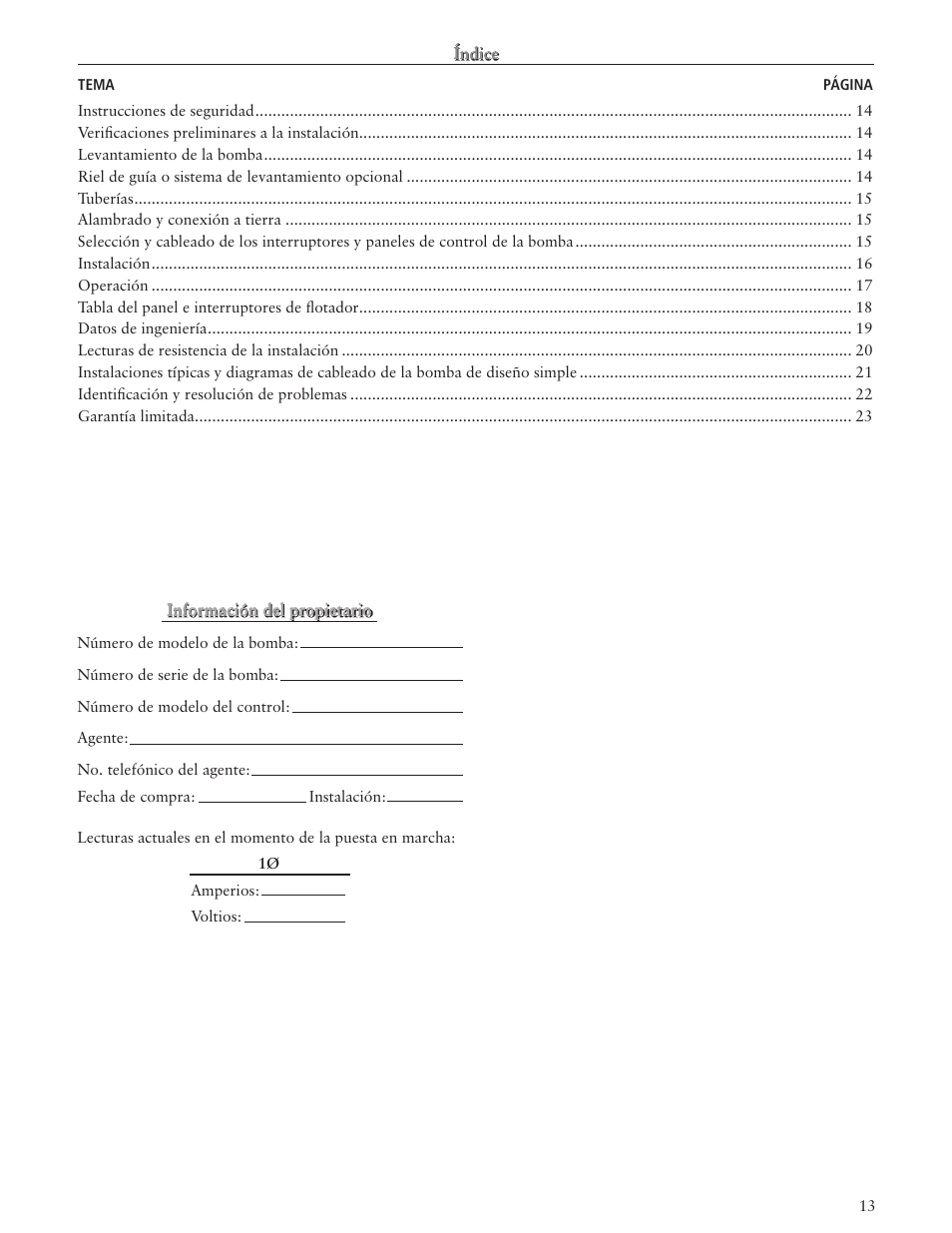 Bell & Gossett IM179 R02 Single Phase, Single Seal Grinder Pump User Manual | Page 13 / 36