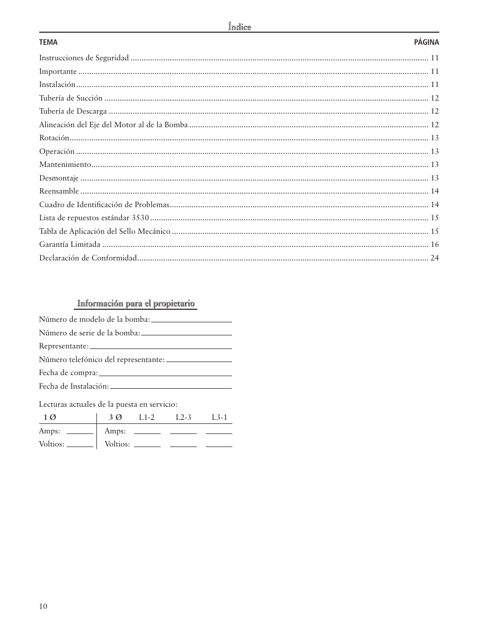 Bell & Gossett IM207R00 Series 3530-F User Manual | Page 10 / 24