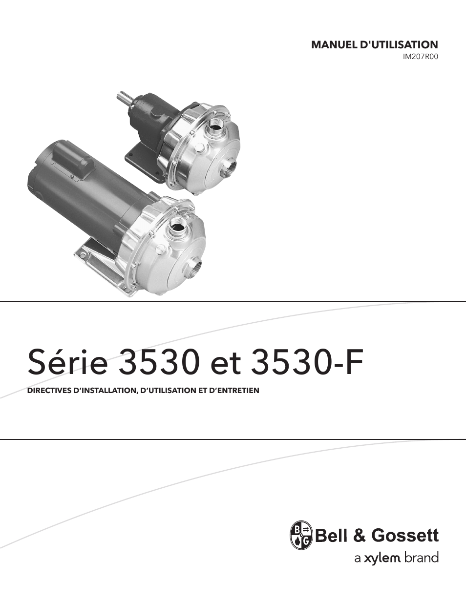 Bell & Gossett IM207R00 Series 3530-F User Manual | Page 17 / 24