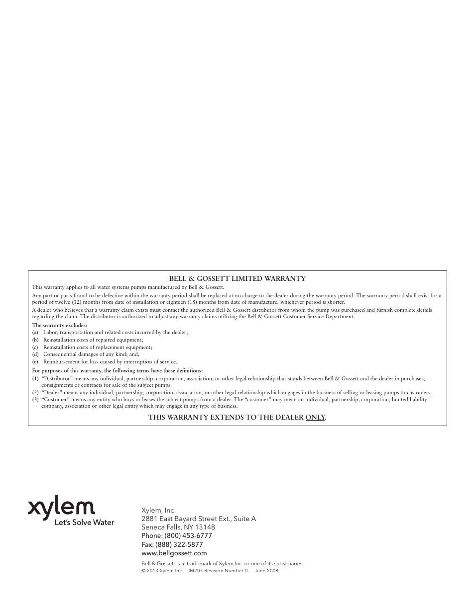 Bell & Gossett IM207R00 Series 3530-F User Manual | Page 8 / 24