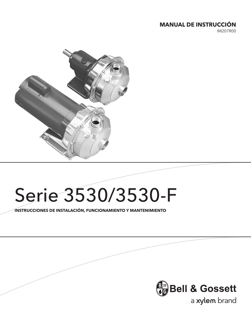 Bell & Gossett IM207R00 Series 3530-F User Manual | Page 9 / 24
