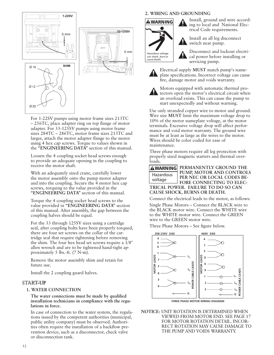 Xylem IM228 R03 Model e-SV (esv) User Manual | Page 12 / 64