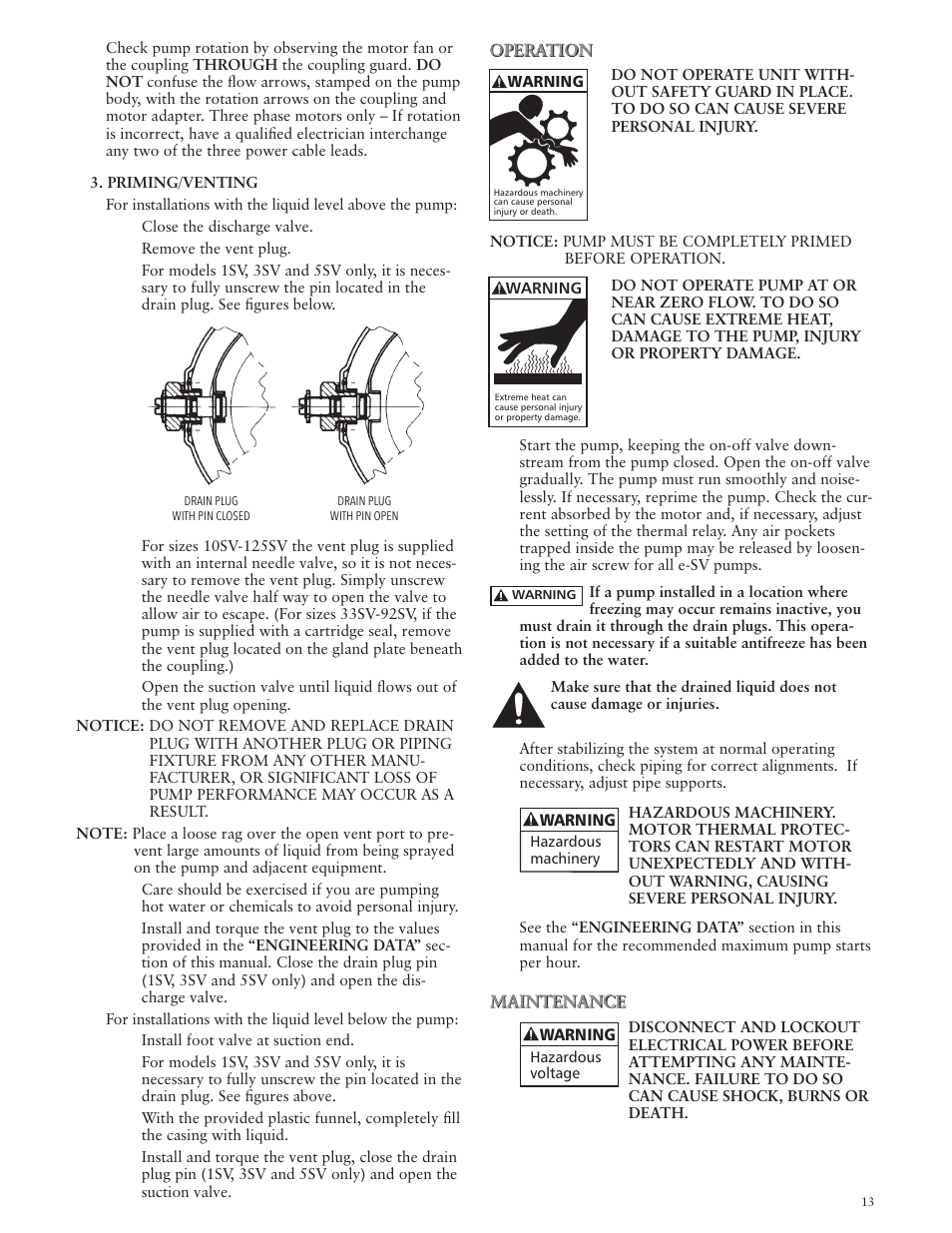 Xylem IM228 R03 Model e-SV (esv) User Manual | Page 13 / 64