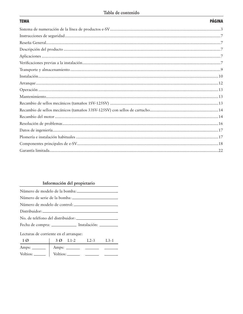 Xylem IM228 R03 Model e-SV (esv) User Manual | Page 23 / 64