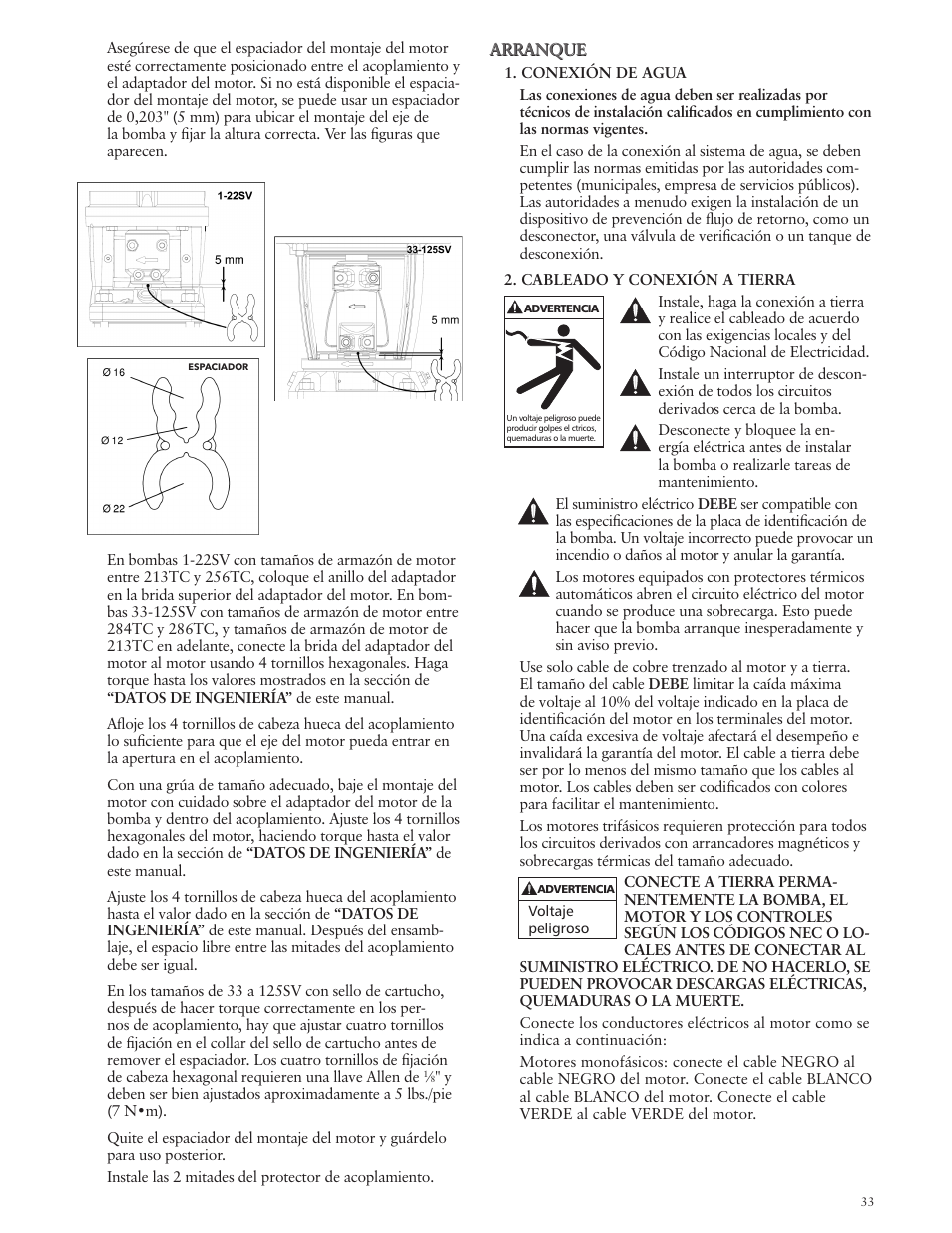 Xylem IM228 R03 Model e-SV (esv) User Manual | Page 33 / 64