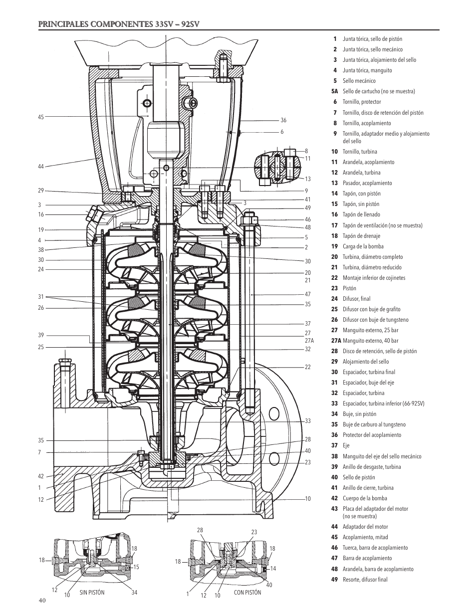 Xylem IM228 R03 Model e-SV (esv) User Manual | Page 40 / 64