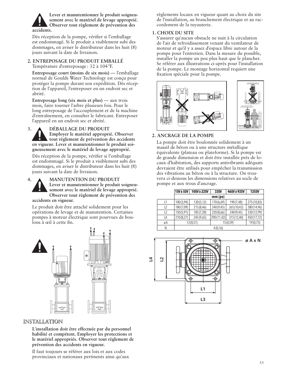 Xylem IM228 R03 Model e-SV (esv) User Manual | Page 53 / 64