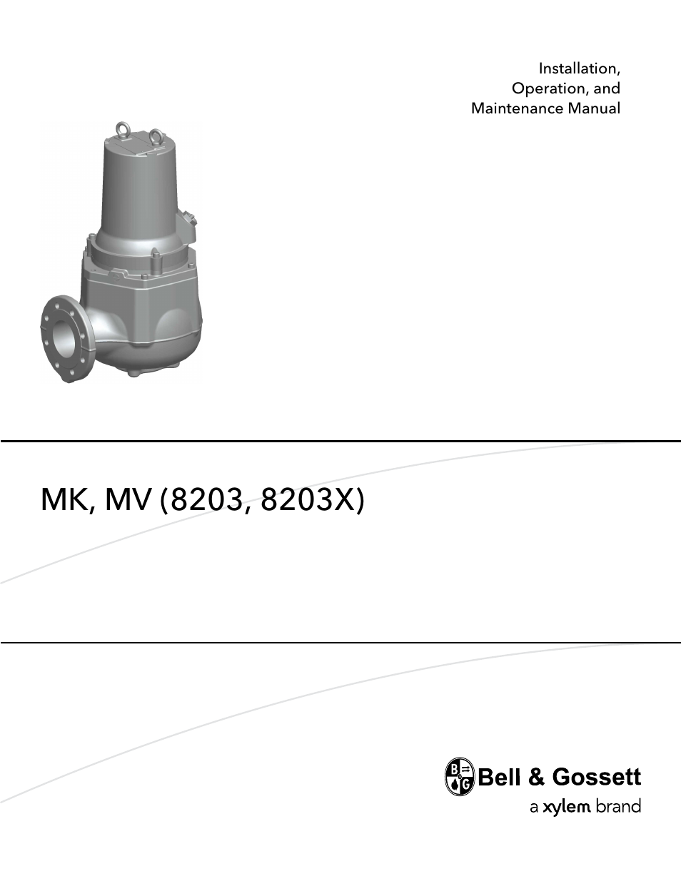 Bell & Gossett MK MV (8203, 8203X) User Manual | 54 pages
