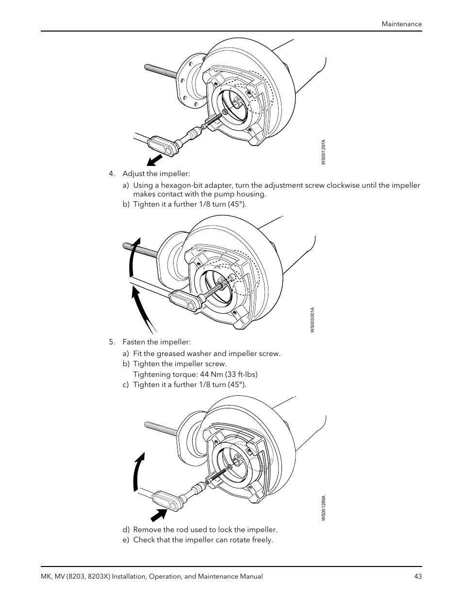 Bell & Gossett MK MV (8203, 8203X) User Manual | Page 45 / 54