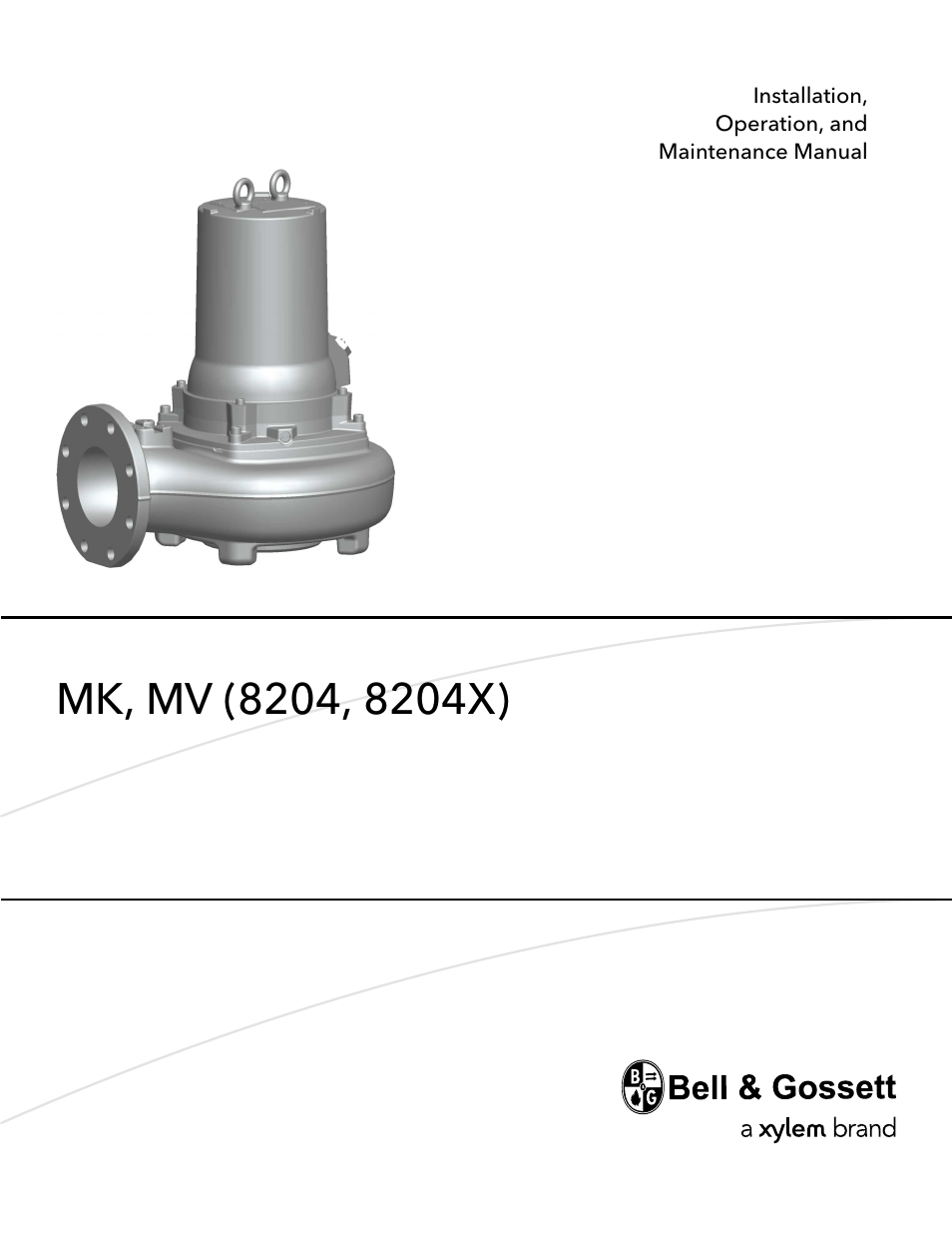 Bell & Gossett MK MV (8204, 8204X) User Manual | 54 pages