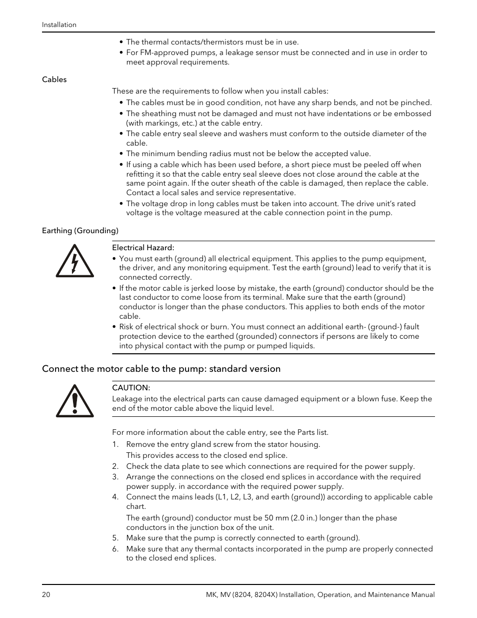 Bell & Gossett MK MV (8204, 8204X) User Manual | Page 22 / 54