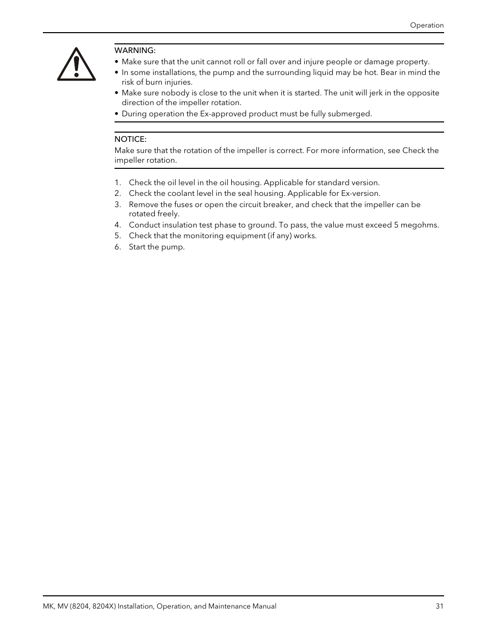 Bell & Gossett MK MV (8204, 8204X) User Manual | Page 33 / 54