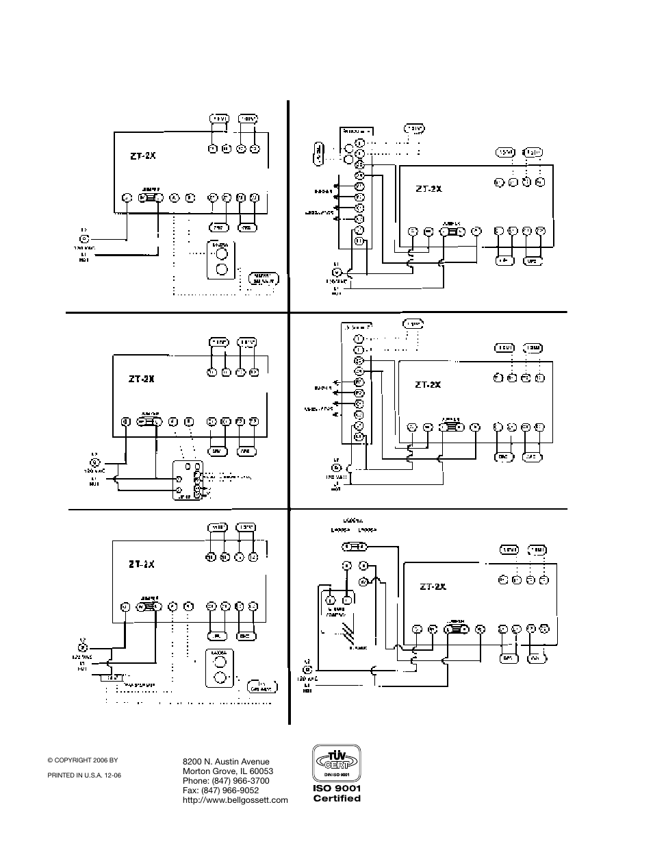 Bell & Gossett P80922A Zone Trol Pump Controller ZT-2X User Manual | Page 4 / 4