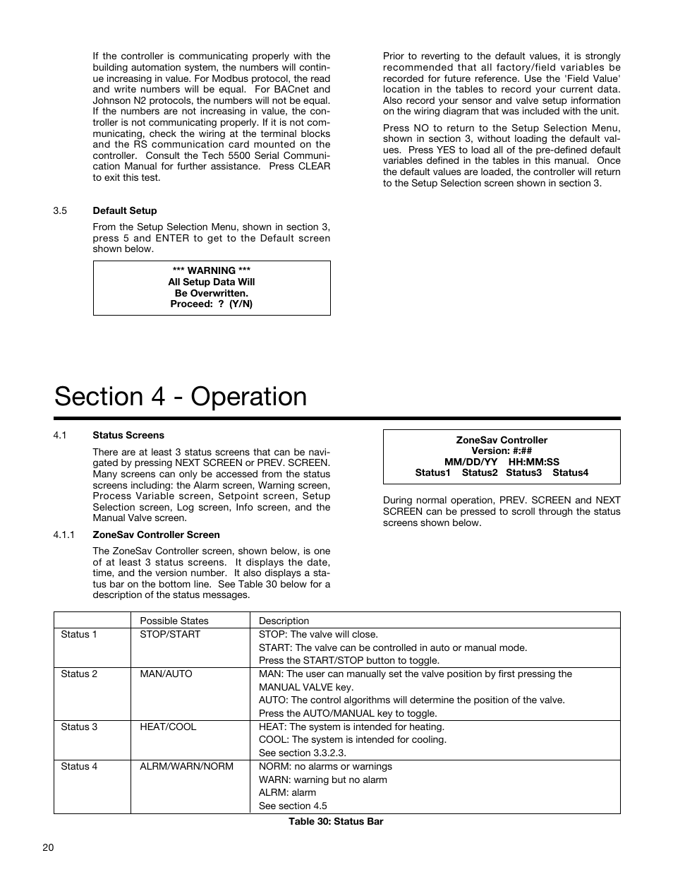 Bell & Gossett S14333 Technologic 5500 Series ZoneSav Controller User Manual | Page 20 / 38