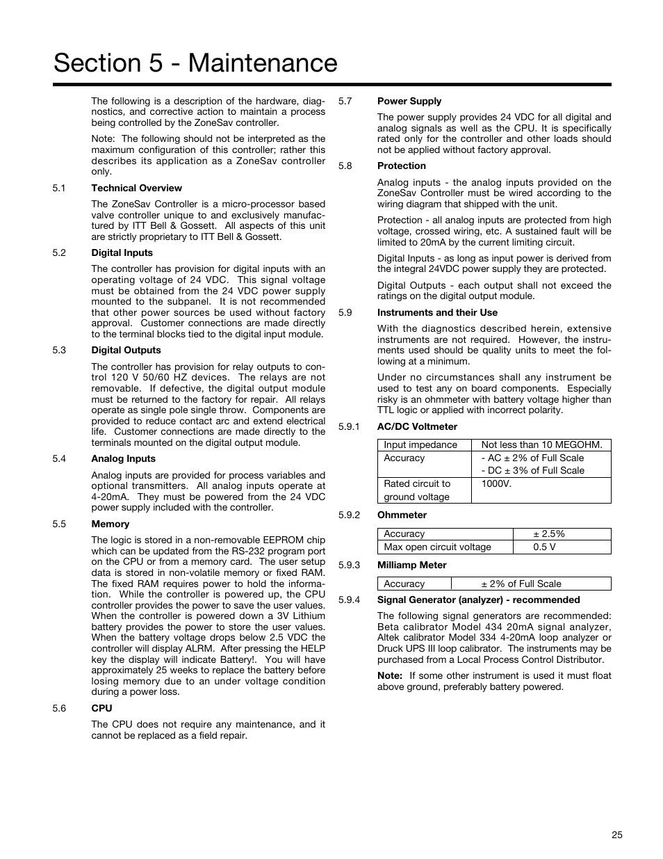 Bell & Gossett S14333 Technologic 5500 Series ZoneSav Controller User Manual | Page 25 / 38